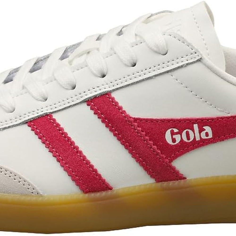 Gola Classic White and Red Trainers